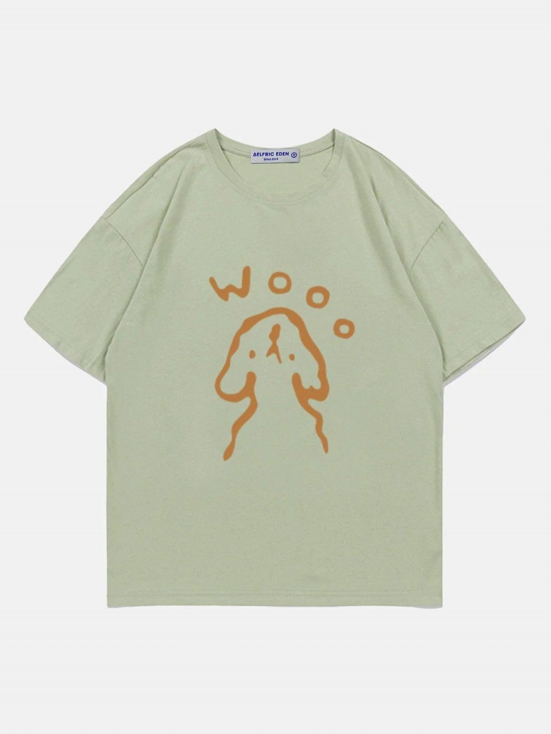 Blanche  T Shirts Aelfric Eden Cute Dog Print Tee - HYE-0340498